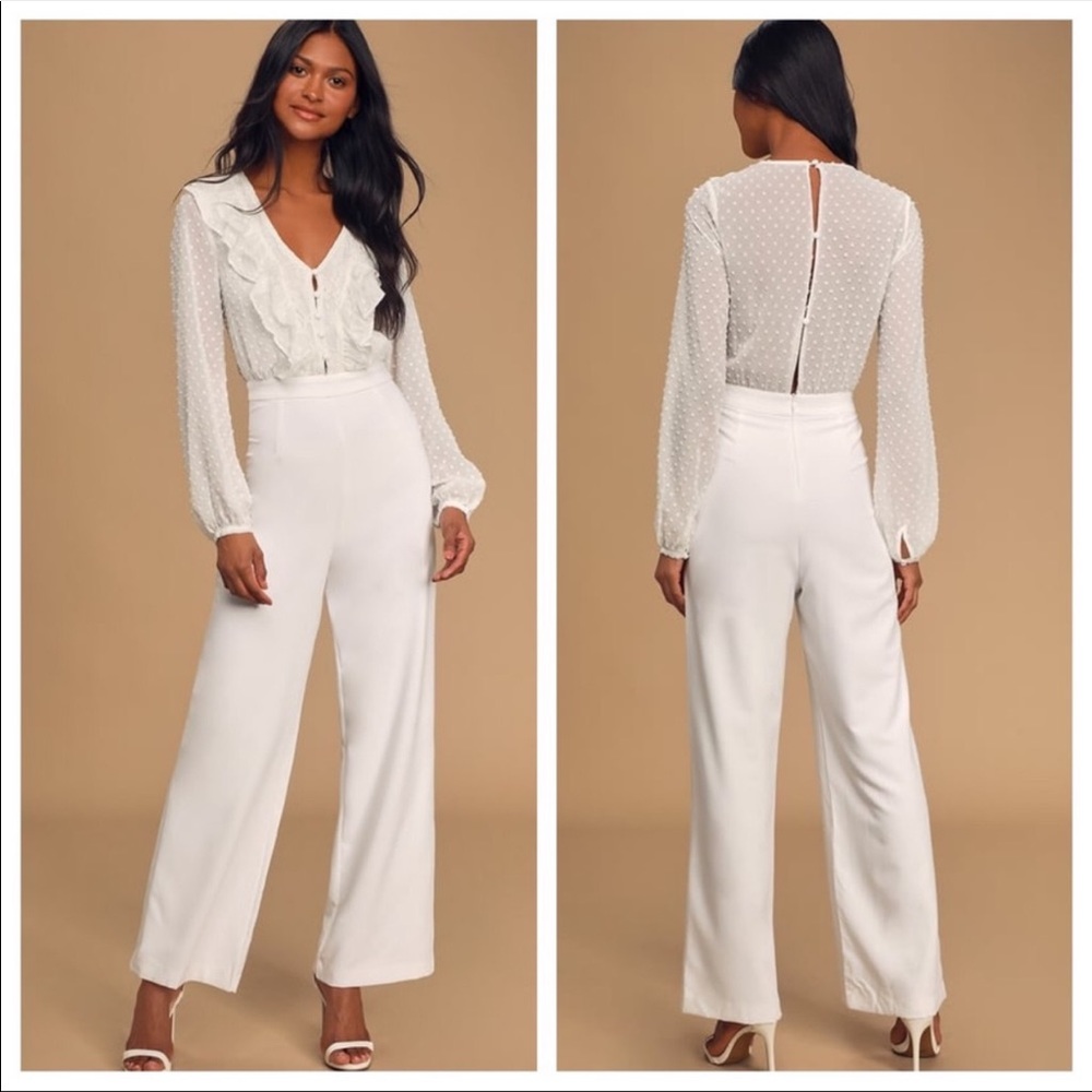 White Lace Jumpsuit